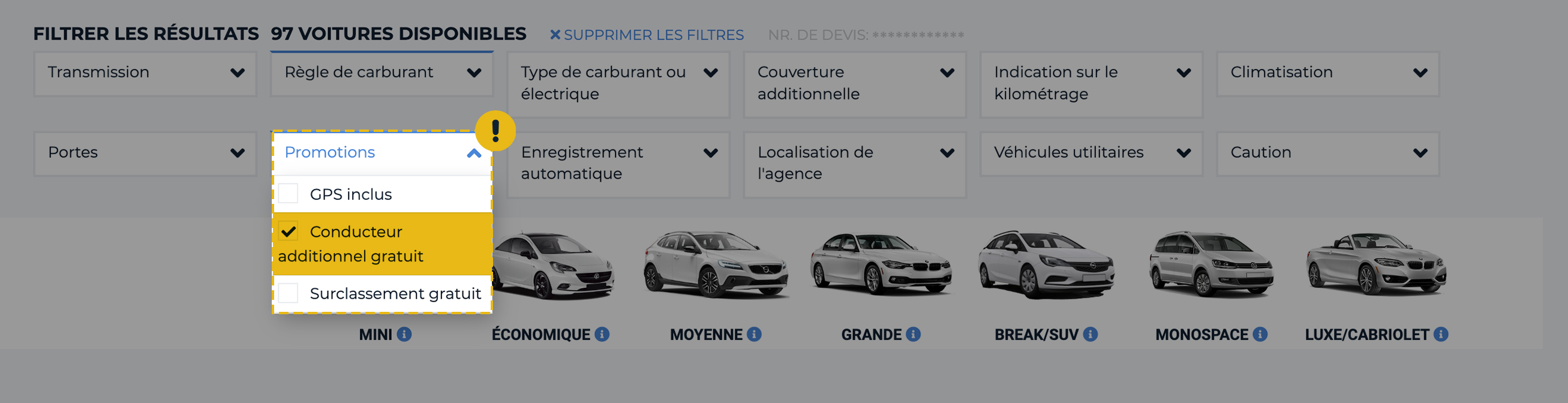 Conducteur additionnel gratuit