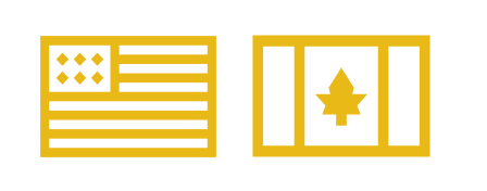 Drapeaux USA & Canada